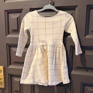 Colored Organics Cream Long Sleeve Dress